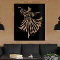 Graceful Dancer Silhouette Metal Wall Art – Modern Cutout Design