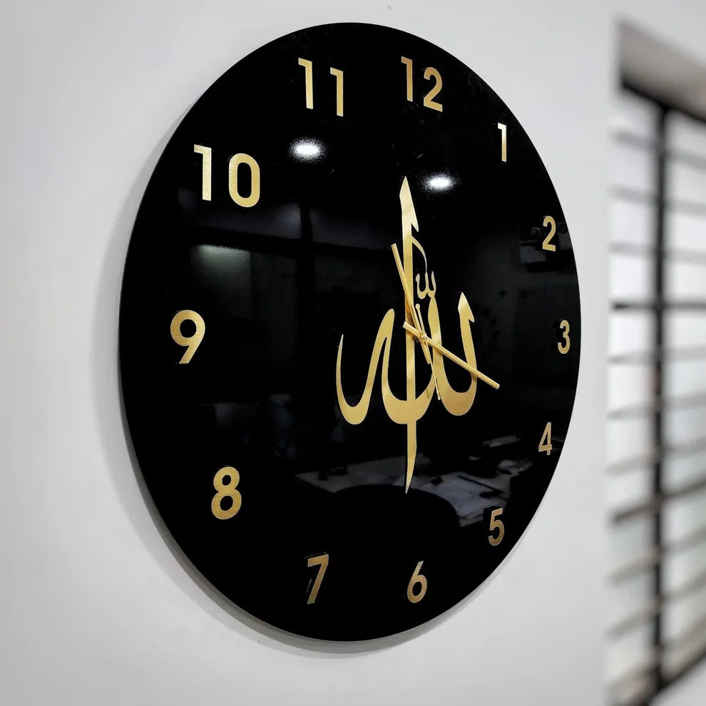 ALLAH Name wall clock Acrylic Material - Islamic Wall Clock